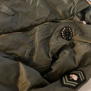 MOSSIMO Army Green Bomber w/ Patches